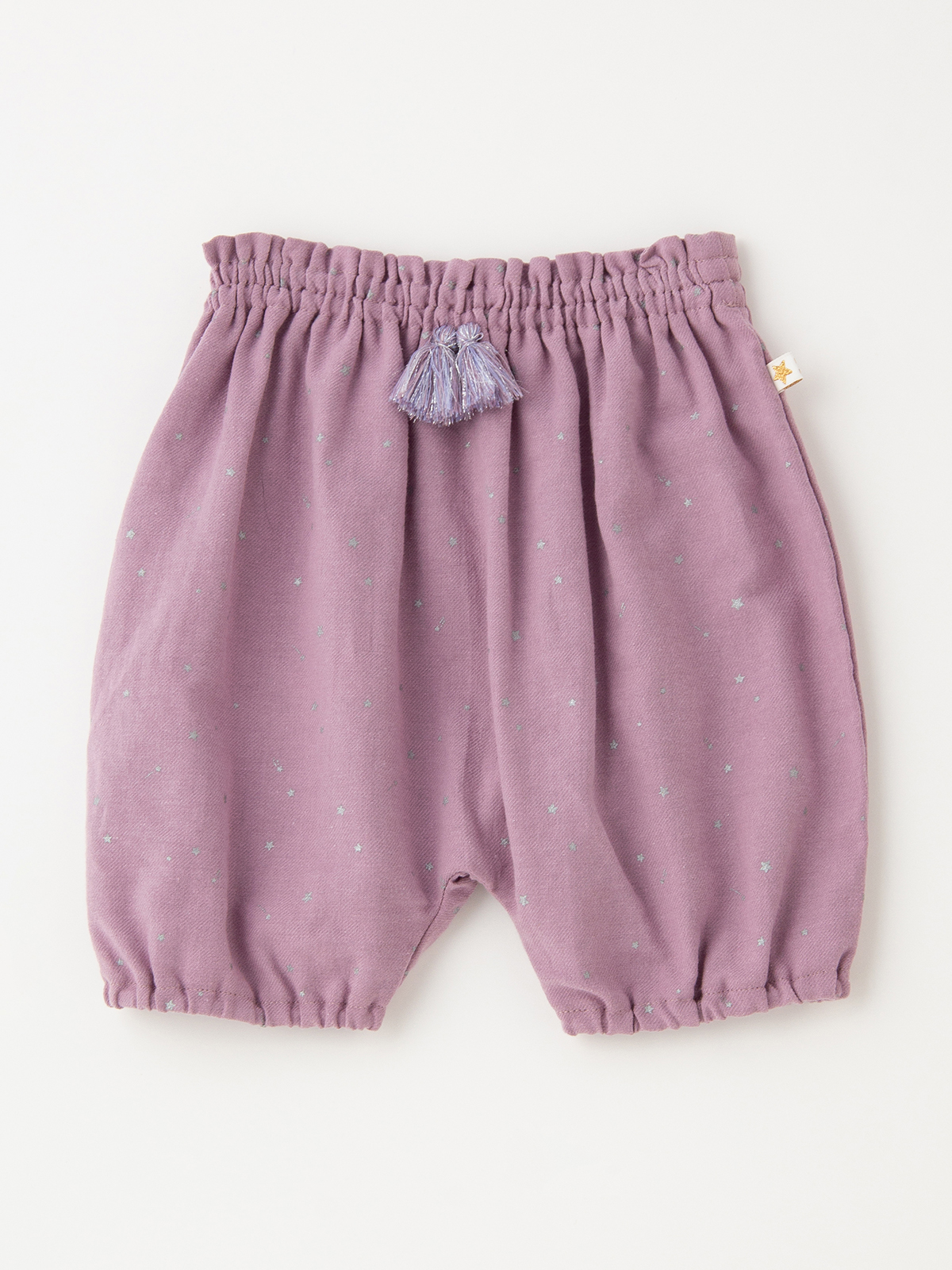 スタイ（よだれかけ）|moc mof（モクモフ）スタースタイ、ブルマ、ステッキ3点セット｜出産 祝い|パープルピンク
