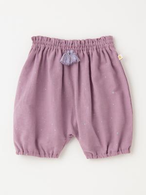 スタイ（よだれかけ）|moc mof（モクモフ）スタースタイ、ブルマ、ステッキ3点セット｜出産 祝い|パープルピンク