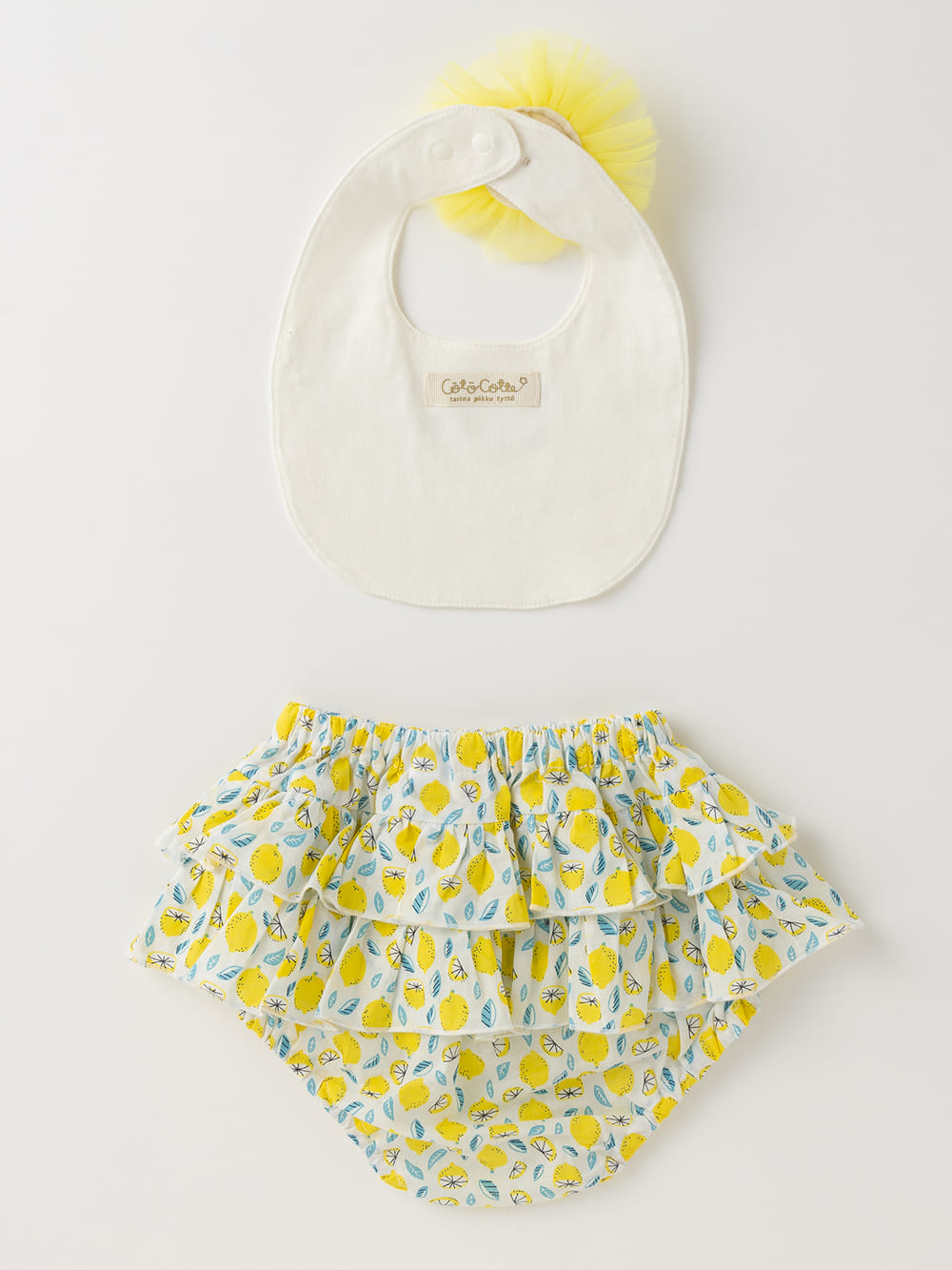 ベビー ブルマ|coto cotte（コトコト）花付スタイ&フリルブルマ2点セット｜出産 祝い