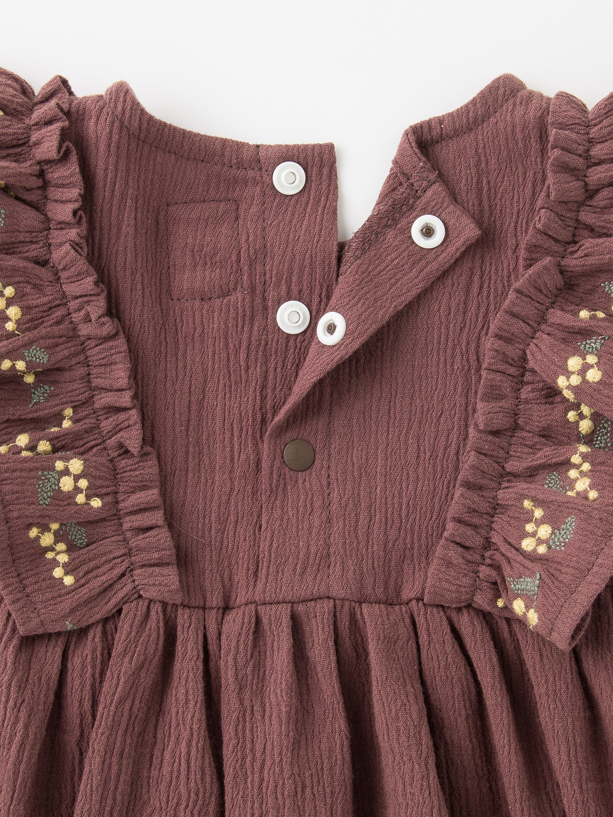 ロンパース・カバーオール|coto cotte（コトコト）刺繍フリルロンパース