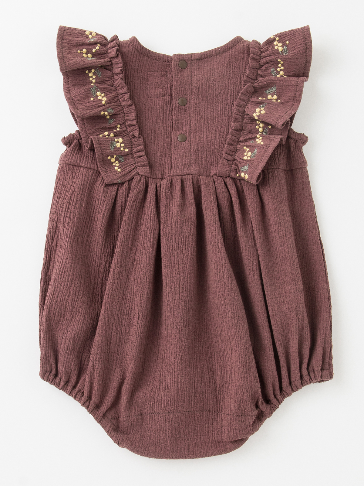 ロンパース・カバーオール|coto cotte（コトコト）刺繍フリルロンパース