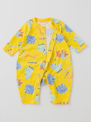 ロンパース・カバーオール|【日本製】【Mou jon jon】アニマルプリントロンパース