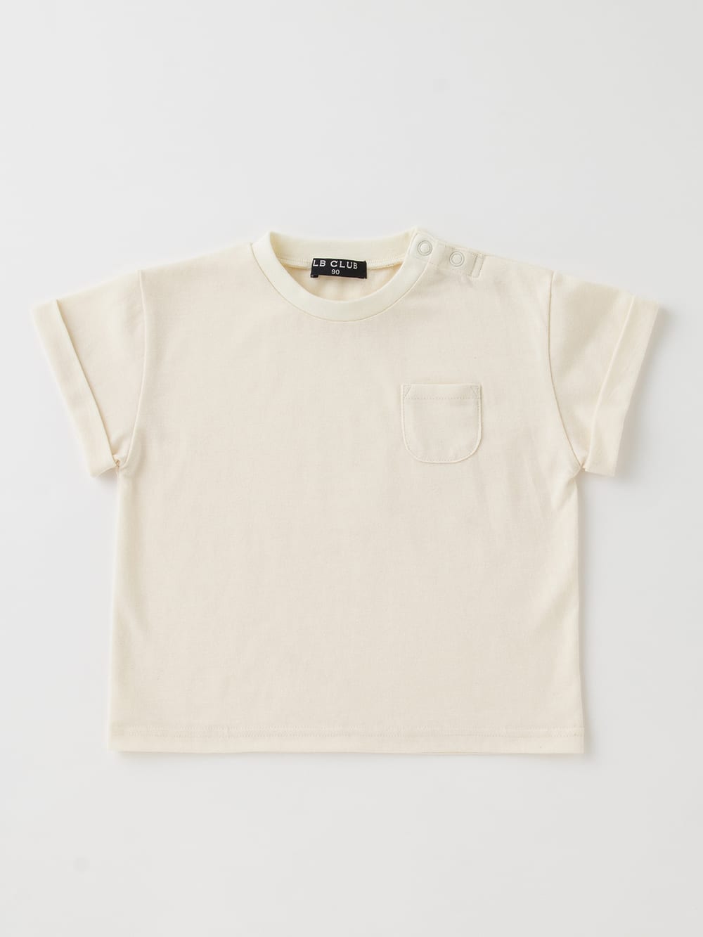 ベビートップス|【LB CLUB】保育園にピッタリ　デイリーTシャツ＆パンツ2点セット|ホワイト