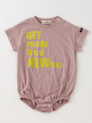 MAKE YOUR DAY（メイクユアデイ）ロゴ半袖ロンパース 51336