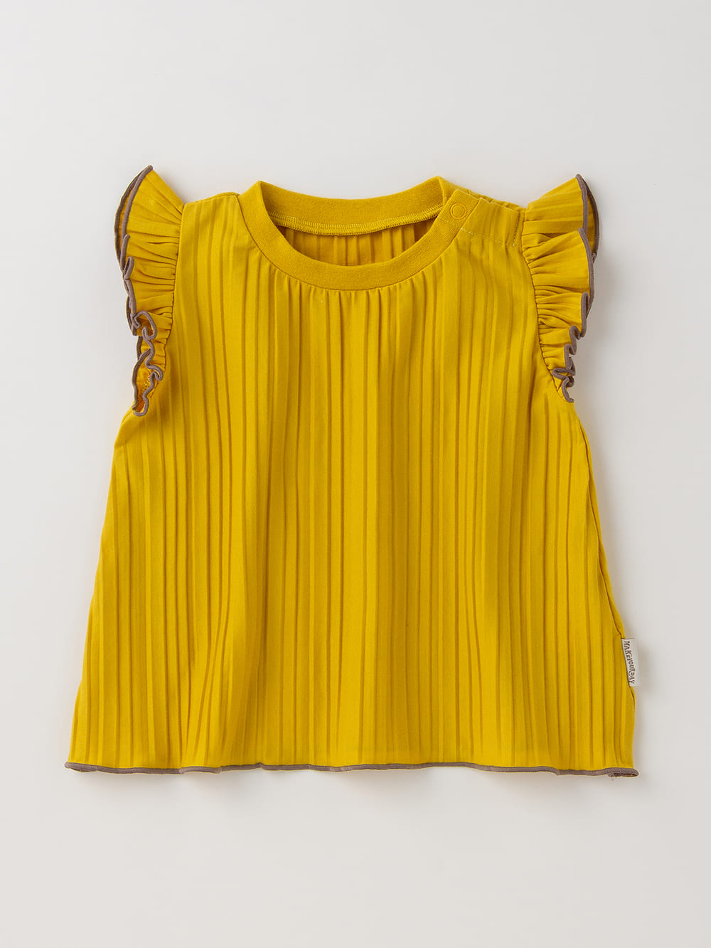 ベビー ワンピース|MAKE YOUR DAY（メイクユアデイ）プリーツセットアップ|イエロー