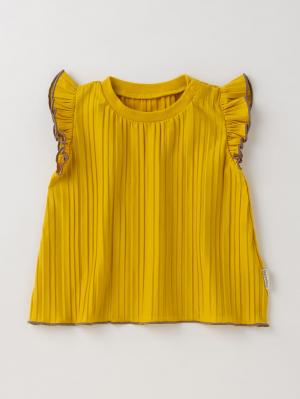 ベビー ワンピース|MAKE YOUR DAY（メイクユアデイ）プリーツセットアップ|イエロー