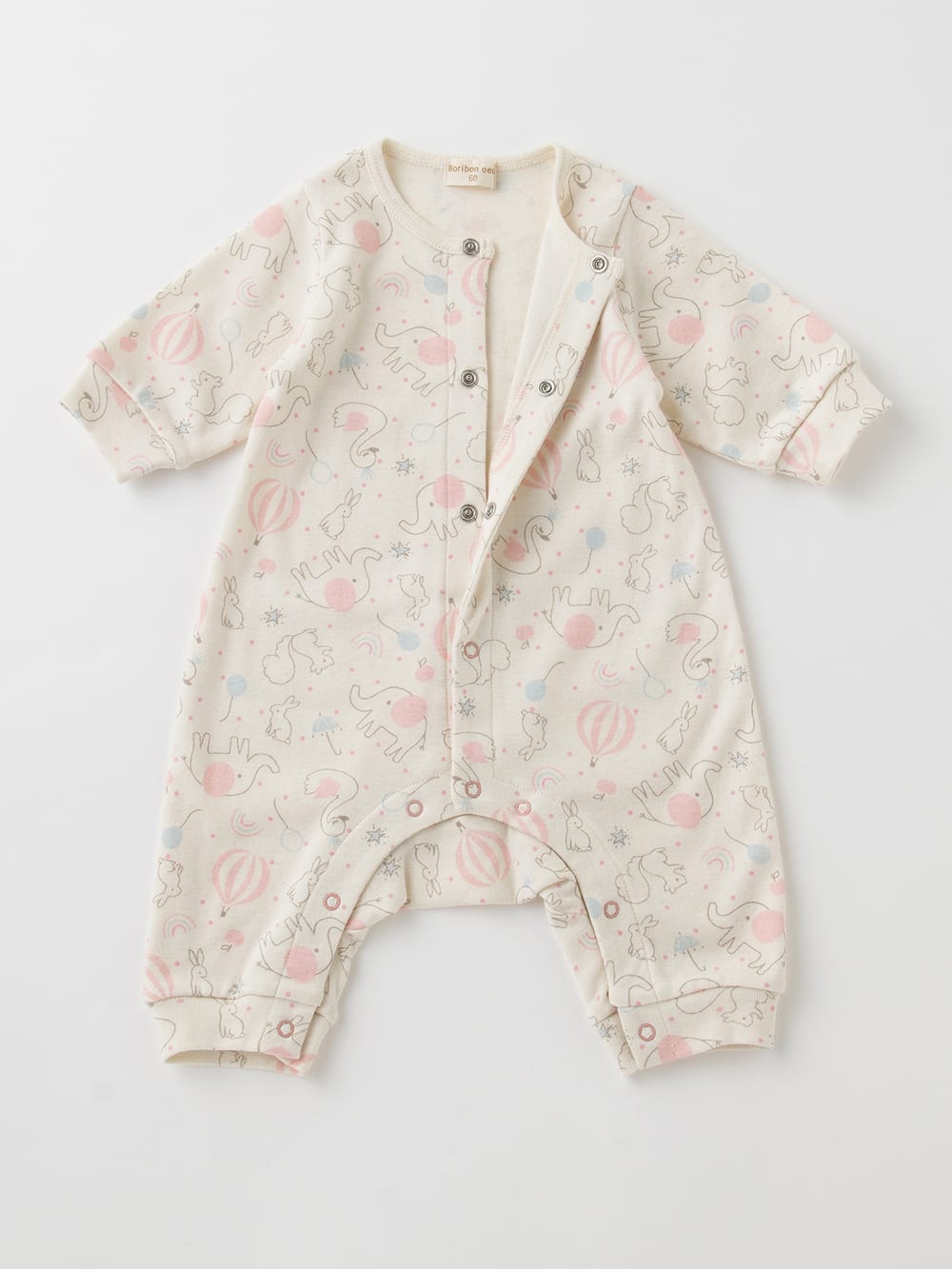 Boribon oeuf 日本製 ベビー服 オーガニック フライス ミニ