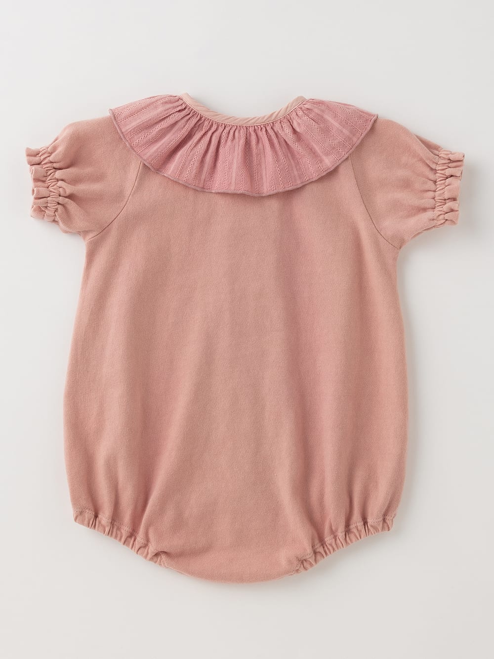 ロンパース・カバーオール|La Stella（ラ ステラ）フリルカラーボディ|ピンク