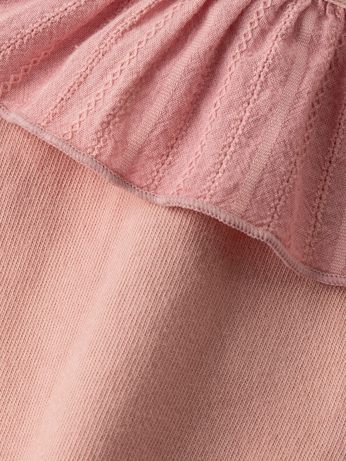 ロンパース・カバーオール|La Stella（ラ ステラ）フリルカラーボディ|ピンク