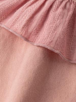 ロンパース・カバーオール|La Stella（ラ ステラ）フリルカラーボディ|ピンク