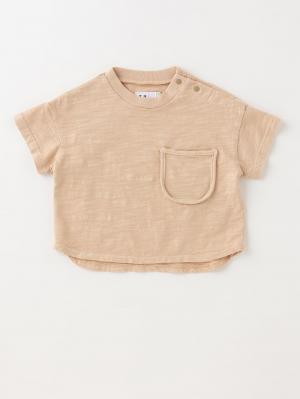 La Stella（ラ ステラ）オーバーダイポケットTシャツ