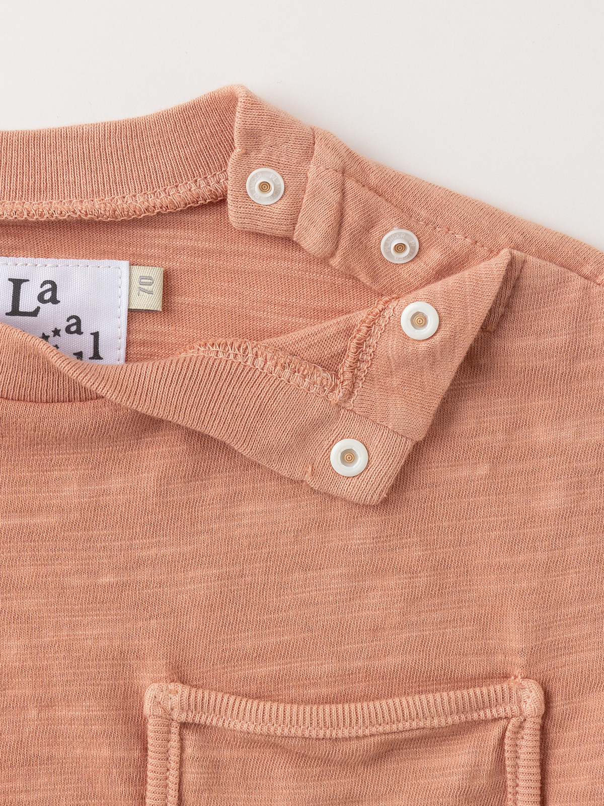 ベビートップス|La Stella(ラ ステラ)オーバーダイポケットTシャツ