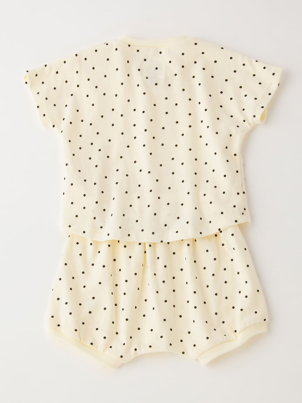 ベビートップス|La Stella（ラ ステラ）ガーゼ天竺ドットプリント セットアップ