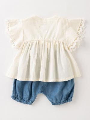 ベビー ブルマ|La Stella（ラ ステラ）刺繍ワンピース＆ブルマセット