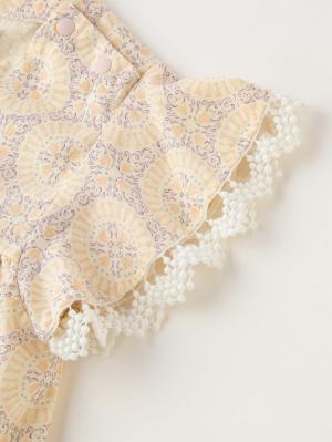 ベビー ブルマ|La Stella（ラ ステラ）タイル柄チュニックワンピース＆ブルマセット