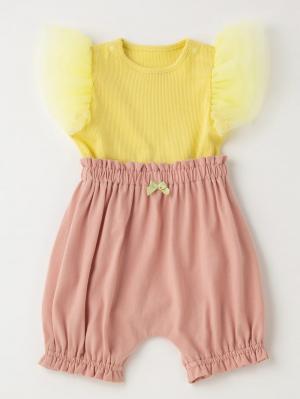 Ampersand（アンパサンド）袖チュールボディ＆ブルマ セットアップ51373