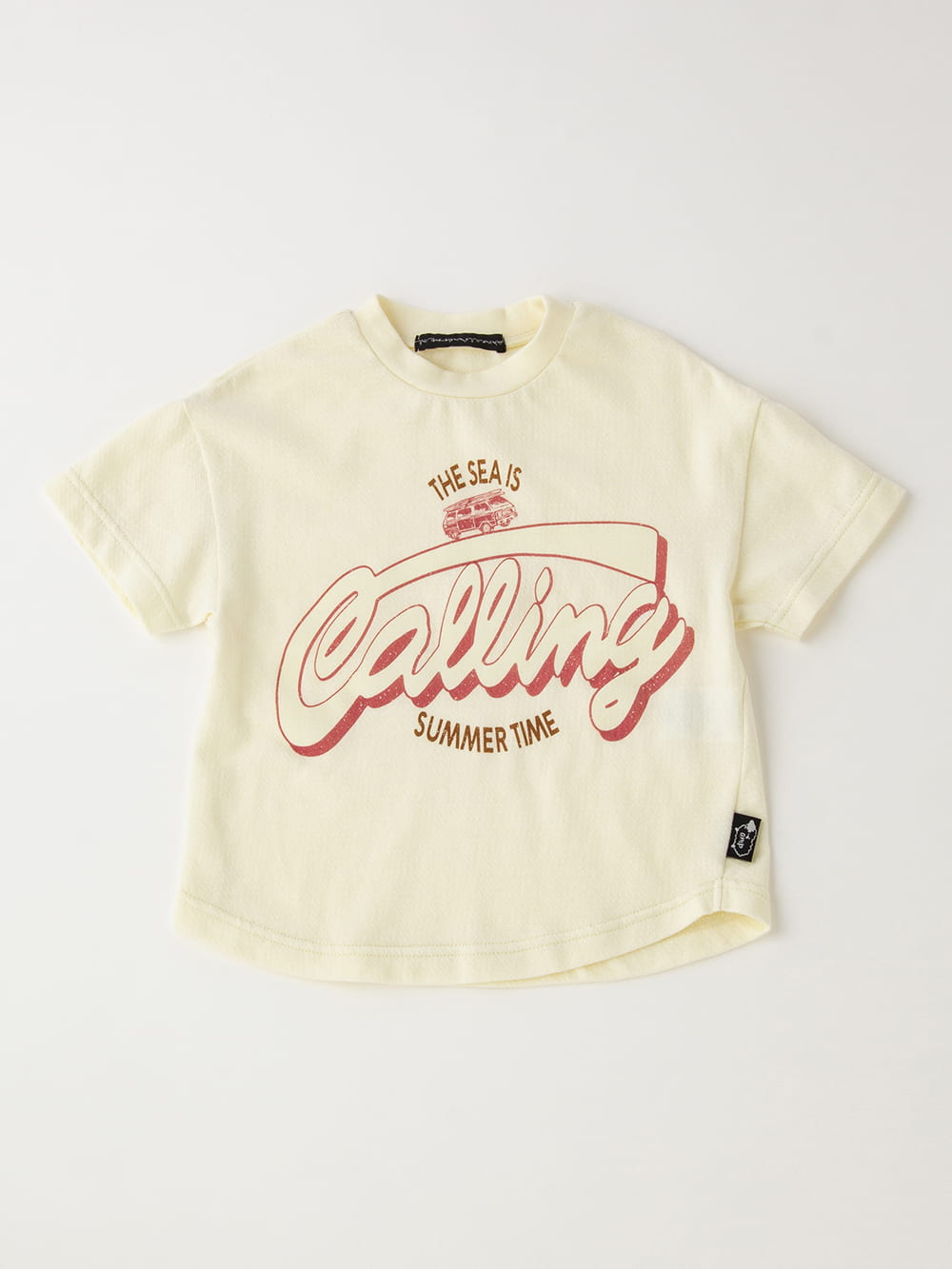 ベビートップス|Ampersand（アンパサンド）ロゴプリントTシャツ＆パンツセット|オフホワイト