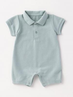 【親子コーデ可】襟付きポロロンパース