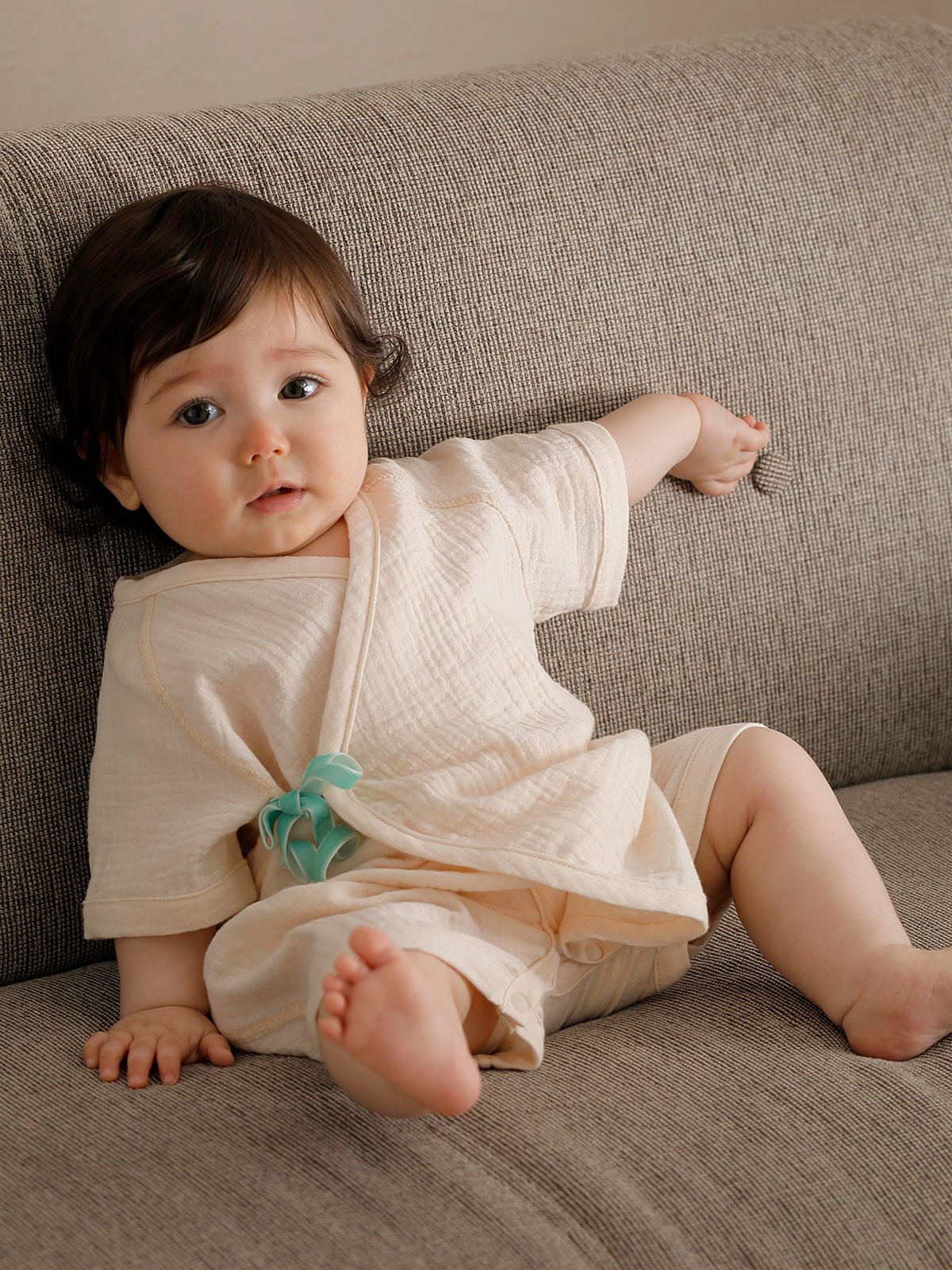 新生児服 親子コーデ可 Angeliebeオリジナル Wガーゼコンビロンパース ベビー服 新生児服 ベビー用品通販 エンジェリーベ 公式