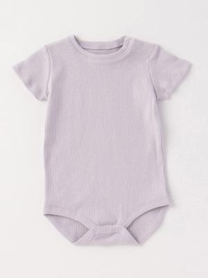 【親子コーデ可】ANGELIEBEオリジナル  リブテレコベーシック半袖ボディ51388