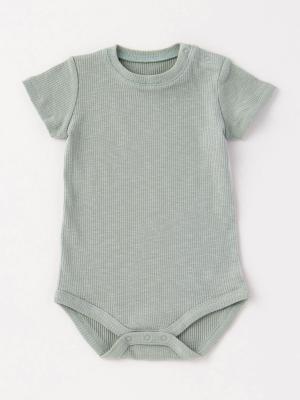 【親子コーデ可】ANGELIEBEオリジナル  リブテレコベーシック半袖ボディ51388