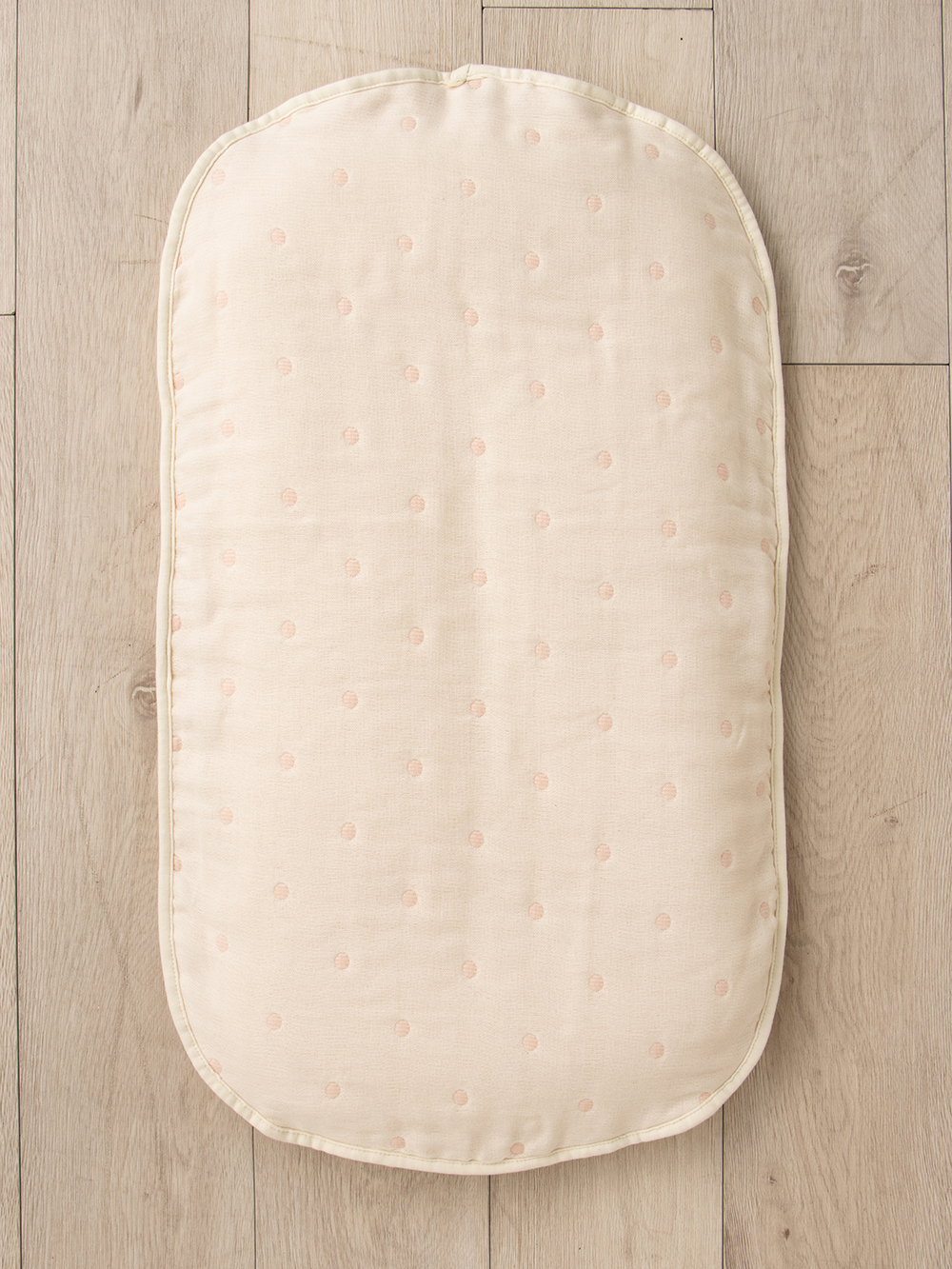 ベビーベッド・布団|【日本製】(エンジェリーベ オリジナル) ママらく抱っこ布団 プレミアム6重ガーゼ|ドットピンク