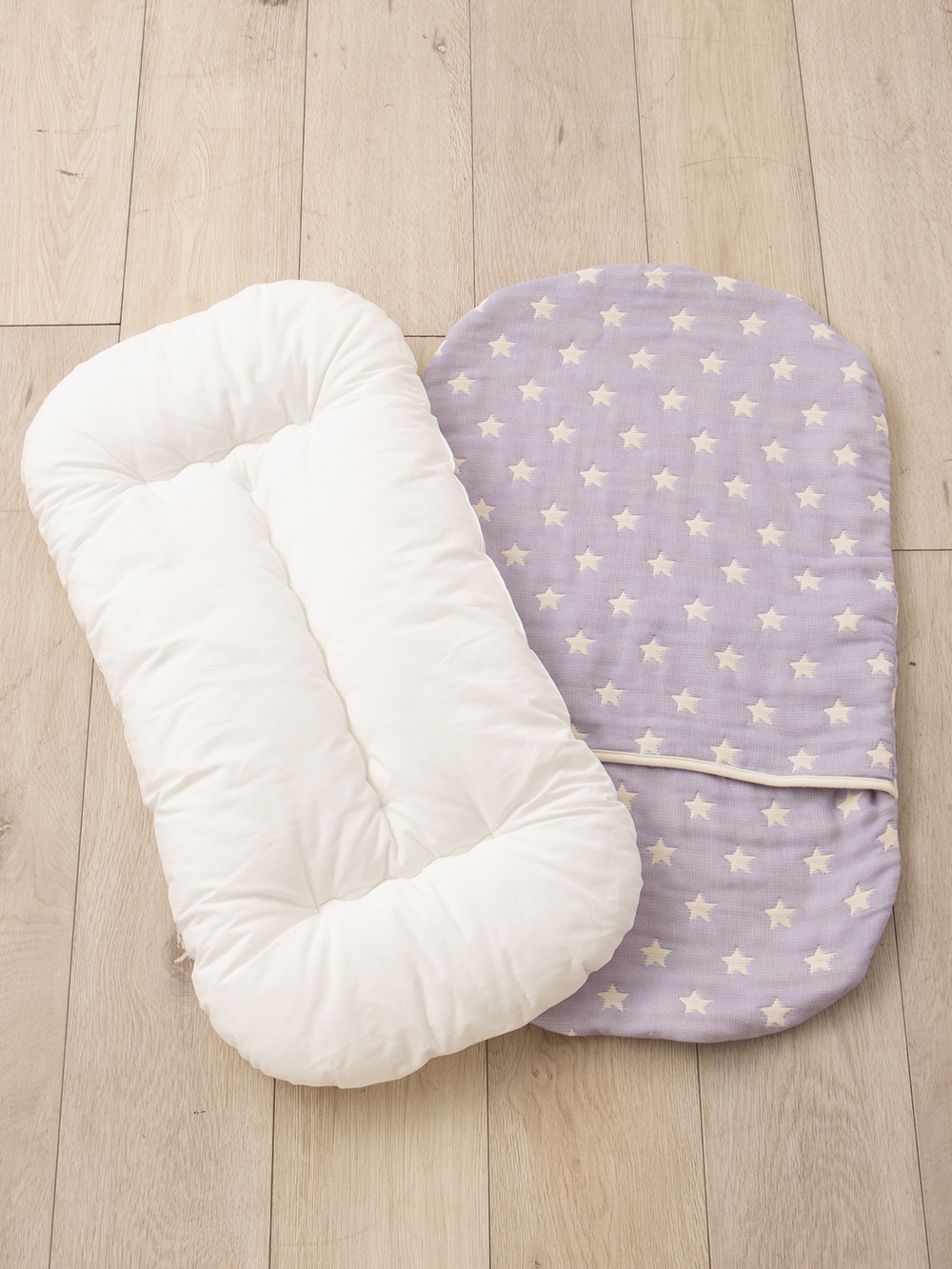 ベビーベッド・布団|【日本製】(エンジェリーベ オリジナル) ママらく抱っこ布団 プレミアム6重ガーゼ