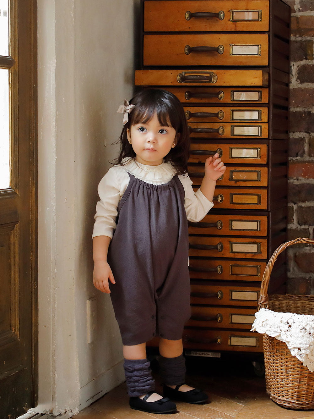 MAKE YOUR DAY（メイクユアデイ）カラーサロペット ベビー パンツ（ズボン）(品番：51410)  ｜ベビー服（新生児服）・ベビー用品通販｜ エンジェリーベ 公式