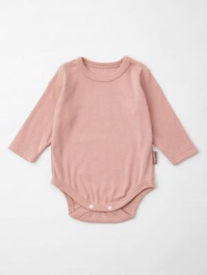 ロンパース・カバーオール|MAKE YOUR DAY（メイクユアデイ）長袖リブボディ|ピンク