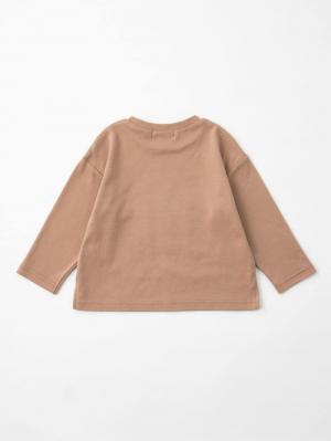 ベビートップス|Ampersand(アンパサンド)フードロゴプリント ロングTシャツ