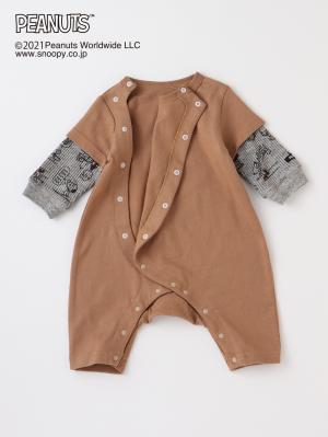 ロンパース・カバーオール|【F.O.KIDS】PEANUTS レイヤード風ロンパース