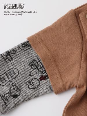 ロンパース・カバーオール|【F.O.KIDS】PEANUTS レイヤード風ロンパース