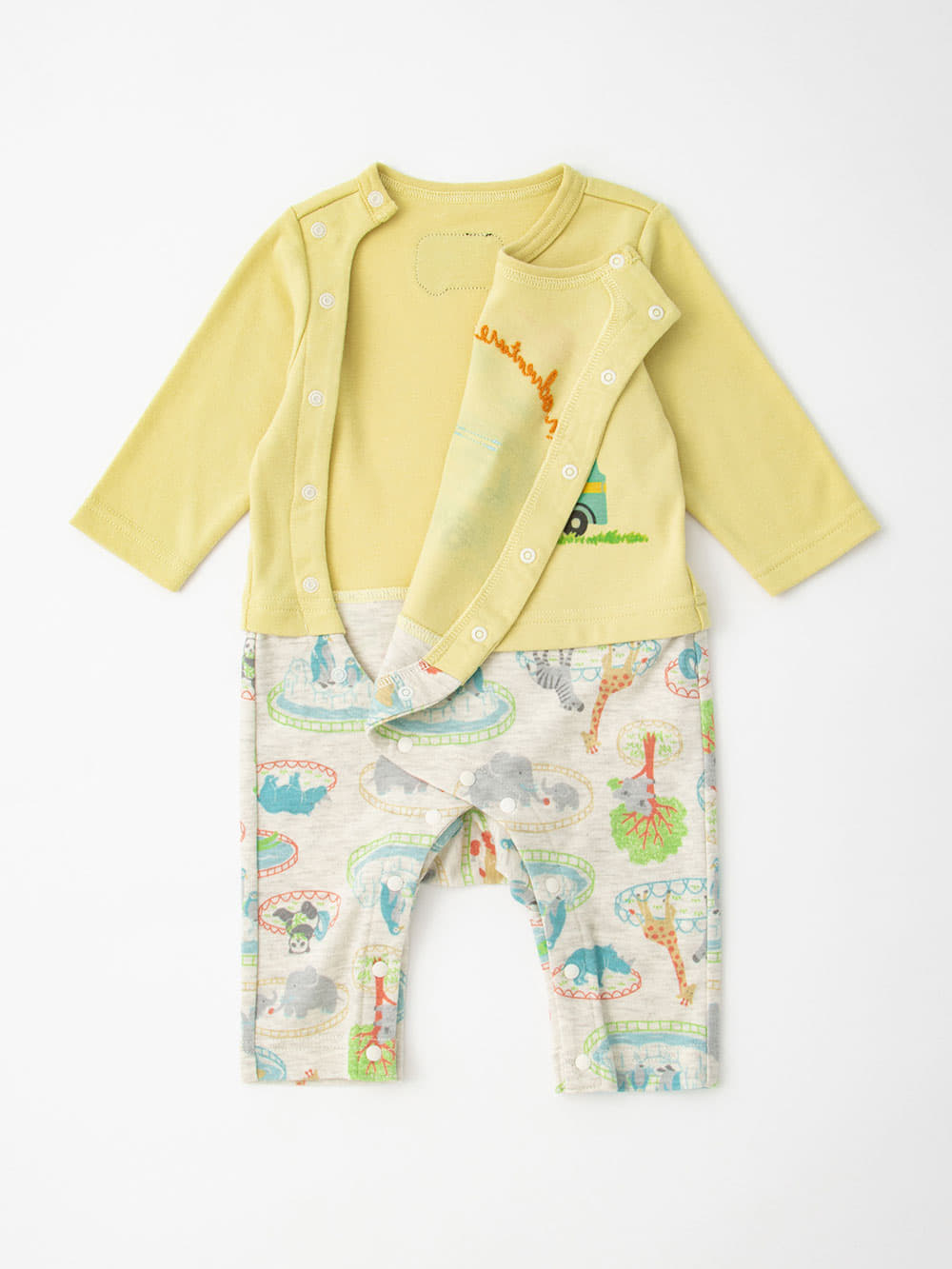 ロンパース・カバーオール|【BITZ】レイヤードカバーオール