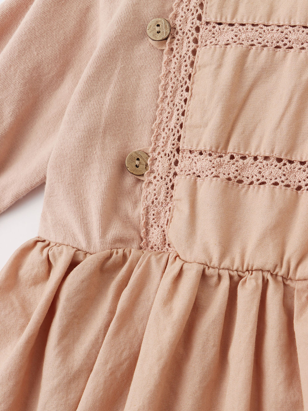 ベビー ワンピース|Ampersand（アンパサンド）レース切替 ベビー ワンピース ボディ