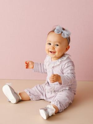 ロンパース・カバーオール|Kids zoo（キッズズー）フリルジャガードロンパース