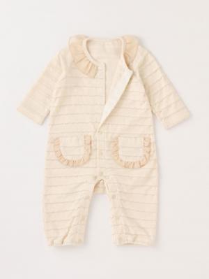 ロンパース・カバーオール|Kids zoo（キッズズー）フリルジャガードロンパース