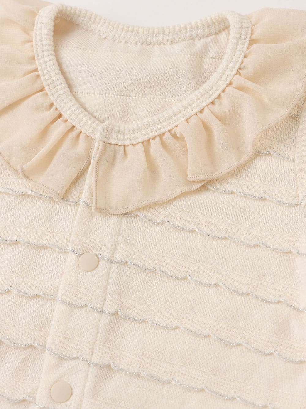 ロンパース・カバーオール|Kids zoo（キッズズー）フリルジャガードロンパース