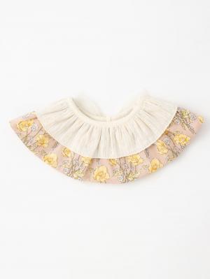 スタイ（よだれかけ）|coto cotte（コトコト）花柄フリルスタイ&ブルマ2点セット|ピンク