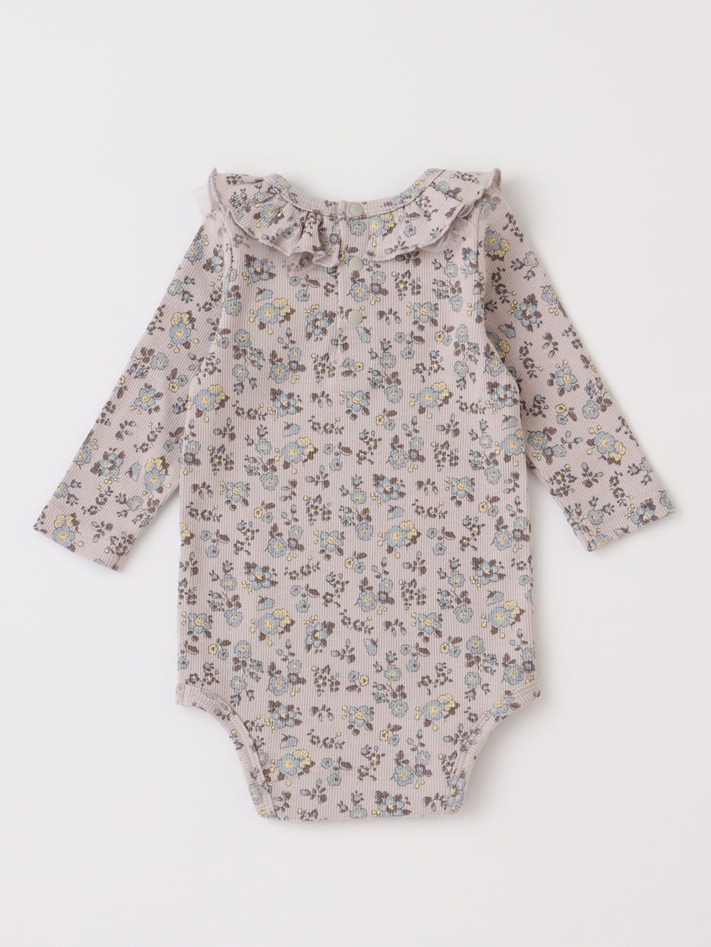 ロンパース・カバーオール|coto cotte（コトコト）花柄プリント フリル衿ボディ