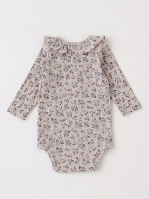 ロンパース・カバーオール|coto cotte（コトコト）花柄プリント フリル衿ボディ