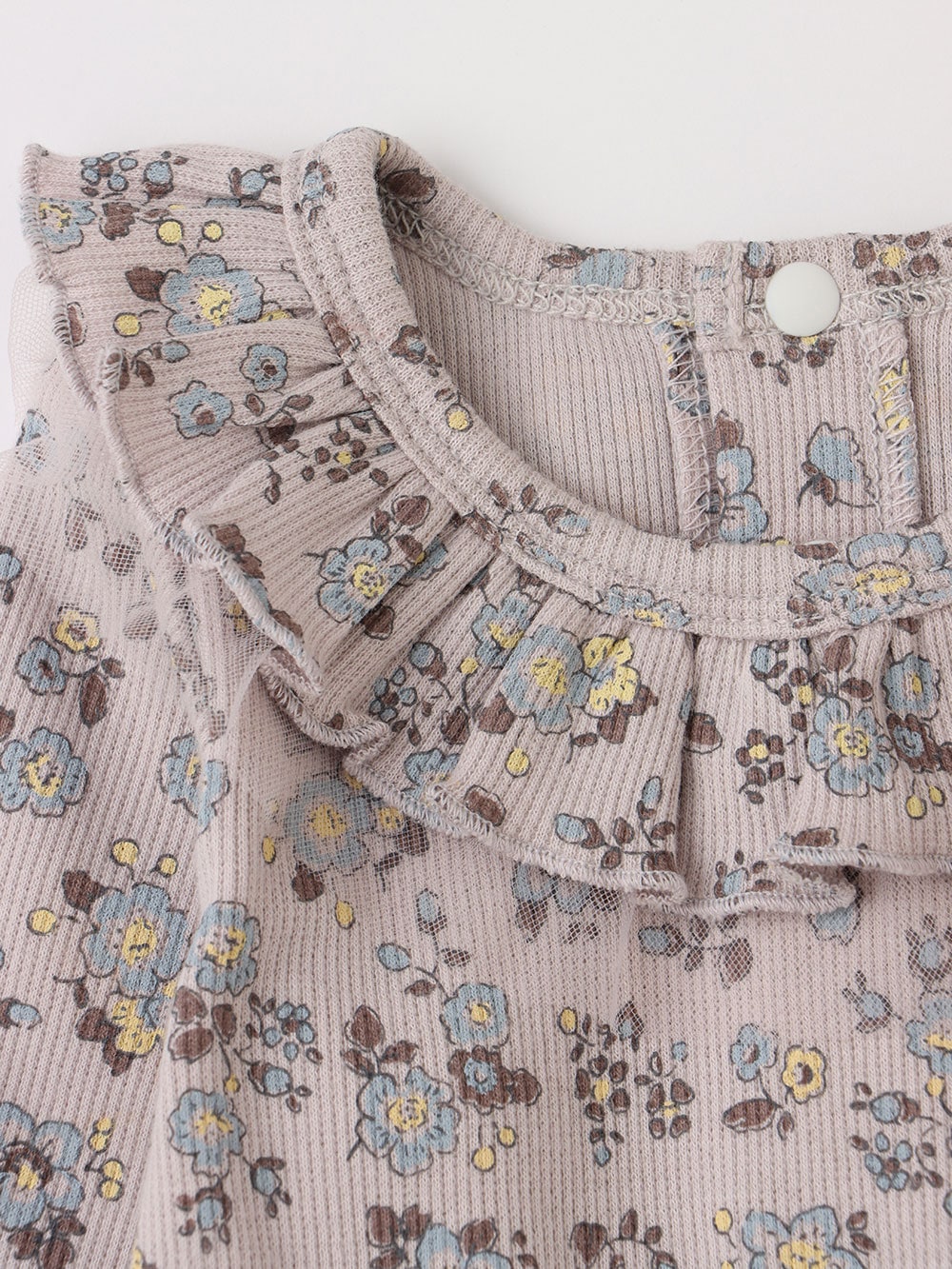 ロンパース・カバーオール|coto cotte（コトコト）花柄プリント フリル衿ボディ