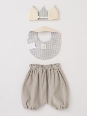 スタイ（よだれかけ）|moc mof（モクモフ）ネクタイスタイ ブルマ クラウン3点セット