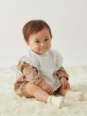 ロンパース・カバーオール|【親子コーデ可】接結ガーゼボディ×ケープスタイセット