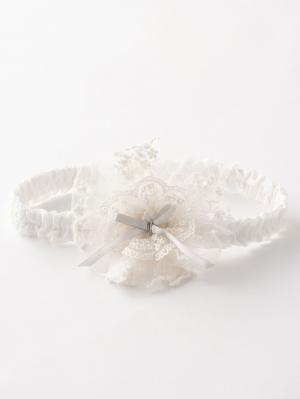 ベビー帽子（新生児・乳児）|ANGELIEBEオリジナル  プリンセスヘッドドレス|オフホワイト