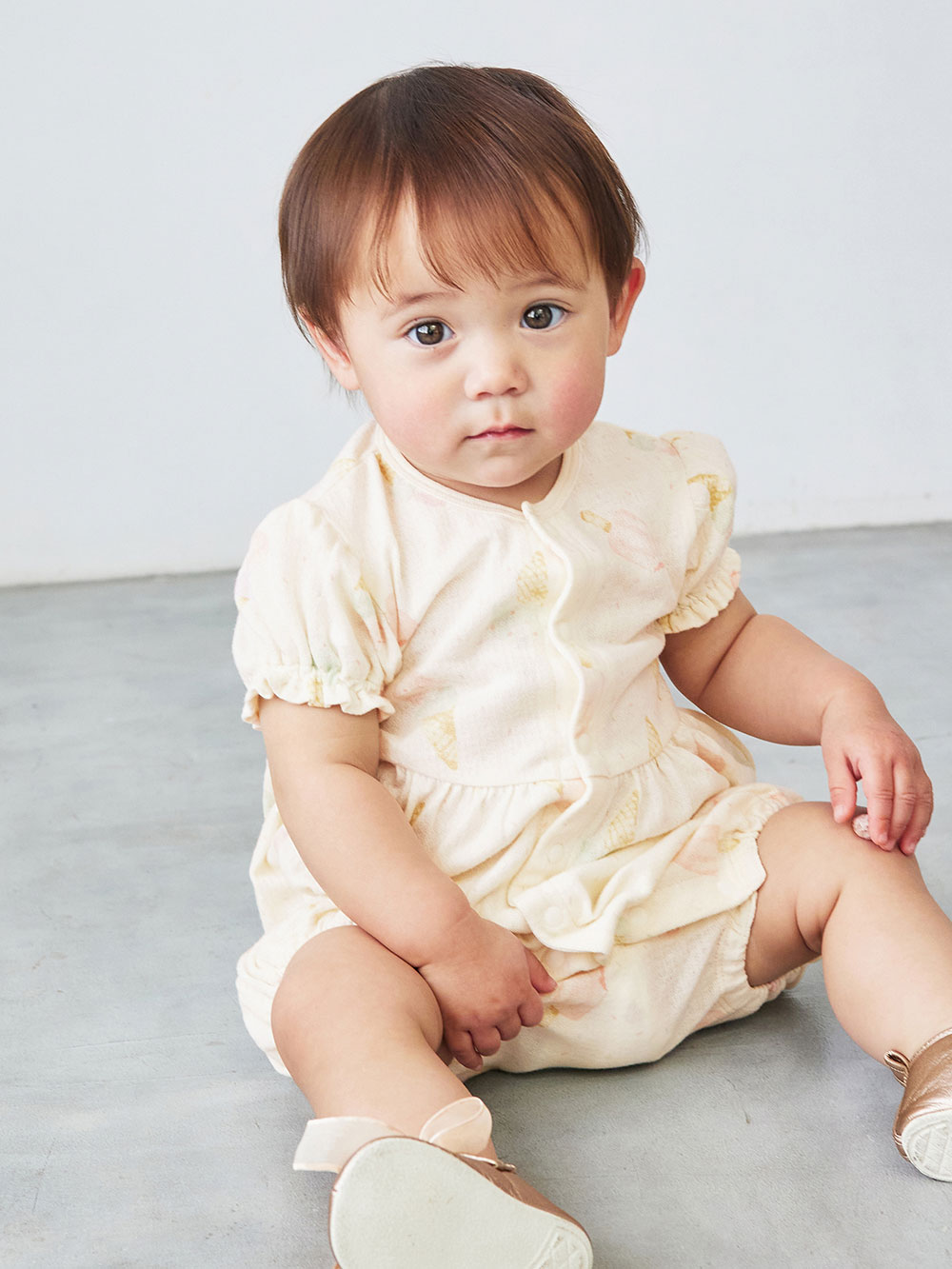 ロンパース カバーオール Ampersand アンパサンド アイスクリーム柄 ロンパース ベビー服 新生児服 ベビー用品通販 エンジェリーベ 公式