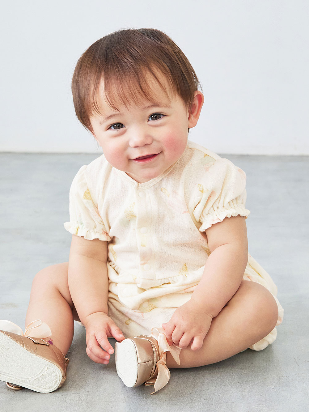 ロンパース カバーオール Ampersand アンパサンド アイスクリーム柄 ロンパース ベビー服 新生児服 ベビー用品通販 エンジェリーベ 公式