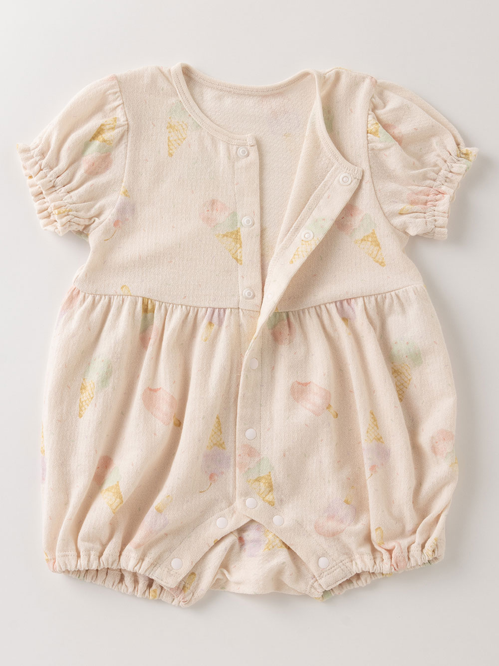 ロンパース・カバーオール|Ampersand（アンパサンド）アイスクリーム柄 ロンパース