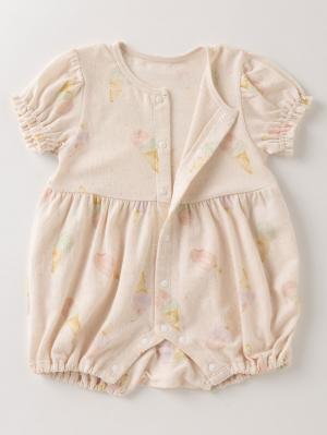 ロンパース・カバーオール|Ampersand（アンパサンド）アイスクリーム柄 ロンパース