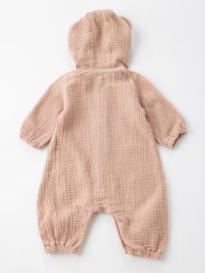 ロンパース・カバーオール|La Stella（ラ ステラ）ダブルガーゼ耳つきアニマル ロンパース