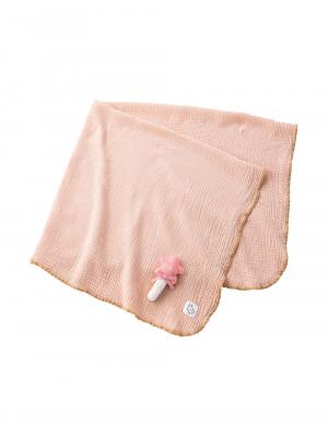 おくるみ|La Stella（ラ ステラ）ブランケット＆ラトル　2点ボックスギフトセット|ピンク